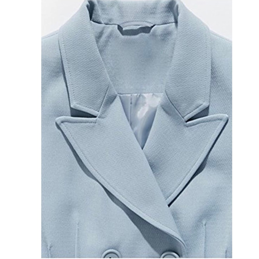 NWT Blue Trenchcoat - Picture 7 of 12